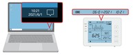 Enregistreur de données sans fil wifi Moniteur de CO2, moniteur de qualité de l'air intérieur, température, humidité relative CO2 mètre pour l'école, le bureau
