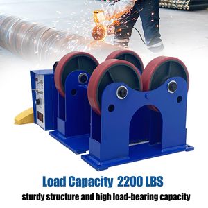 Supercnc 1 טון ריתוך סיבוב לחמניות עומס נושאת מתכווננת מעמד צינור תמיכה רולר - Product Image 2
