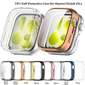 Funda Protectora de TPU para <span class=keywords><strong>Huawei</strong></span> Watch Fit 5, Carcasa de TPU Suave para <span class=keywords><strong>Huawei</strong></span> Watch Fit5, Protector de Pantalla para <span class=keywords><strong>Reloj</strong></span> Inteligente - Product Image 1
