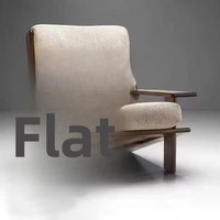 Fauteuil Rétro en Bois Massif de Frêne pour Salon, Design Simple Fait Main, Style Wabi Sabi, Idéal pour Balcon et Maison d'Hôtes