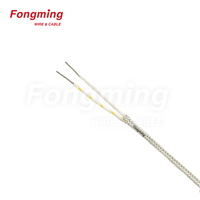 Kawat Sensor Suhu Tinggi, Perisai Isolasi Serat Kaca Tipe J FEP / PFA / PTFE