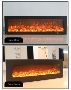 <span class=keywords><strong>Chimenea</strong></span> <span class=keywords><strong>Eléctrica</strong></span> Empotrada en la Pared, Diseño Moderno, Llama Simulada, Decoración Interior, Calefactor, <span class=keywords><strong>Estufa</strong></span> - Product Image 5