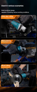Gerinda tangan industri portabel, alat potong kayu beton logam, gerinda tangan berat kecepatan variabel untuk industri portabel - Product Image 3
