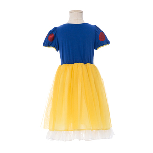 Elegante <span class=keywords><strong>Abito</strong></span> da Principessa <span class=keywords><strong>Biancaneve</strong></span> per Bambine, Vestito Natalizio con Silhouette Chic e Materiale Confortevole - Product Image 3