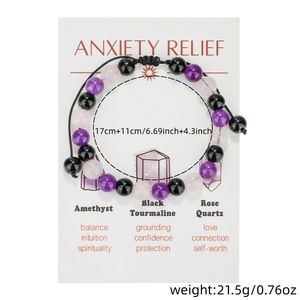 Natural Stone Braided <b>Bracelet</b> Set Colorful Adjustable Handmade Crystal <b>Beaded</b> Jewelry For Women Wedding Gift - Product Image 4