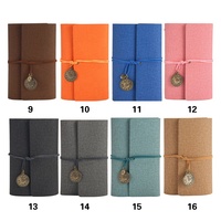 Petit carnet de notes portable A6 personnalisé en cuir à couverture rigide avec bloc-notes à feuilles mobiles pour ordinateurs portables pour journaux de voyage