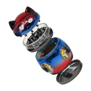 Nuovo Macinino Manuale per Erbe a Forma di <span class=keywords><strong>Gatto</strong></span> 2025, in Lega di Zinco Multicolore, 4 Parti, Moderno KL KL1224YH per Accessori con Logo Personalizzato - Product Image 6