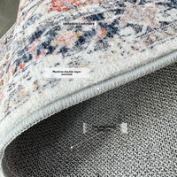 Karpet Ruang Tamu Lipat Gaya Eropa Amerika, Dapat Dicuci Mesin, Motif Cetak, Bulu Pendek, Ukuran Besar, Multifungsi, Dapat Digunakan di Kamar Tidur