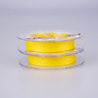 Muyuda Muyuda809 Fil de pêche tressé jaune à haute résistance 150m, résistant à la bourre, durable pour les ruisseaux, les lacs, les rivières et l'océan