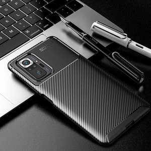 Per Xiaomi <span class=keywords><strong>Redmi</strong></span> Nota <span class=keywords><strong>10</strong></span> <span class=keywords><strong>Pro</strong></span> di Nuovo Arrivo Custodia Protettiva Smartphone Della Copertura di TPU Cassa Del Telefono Mobile Accessori In Fibra di Carbonio - Product Image 2