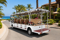 Autobús Turístico Eléctrico de 17 Asientos con Suspensión MacPherson para Grandes Áreas Turísticas, Hoteles y Recorridos por la Ciudad