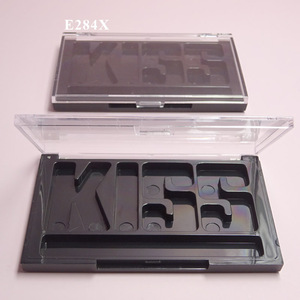 Unique Clear <b>Transparent</b> Lid Empty Eyeshadow Palette Kiss Shape Plastic Multi-Grid <b>Makeup</b> Blush Powder Container Cosmetic - Product Image 1