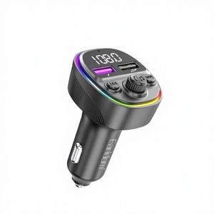 Transmetteur FM <span class=keywords><strong>Bluetooth</strong></span> 5.0 pour <span class=keywords><strong>voiture</strong></span>, lecteur MP3 sans fil sans perte, lumière d'ambiance LED, <span class=keywords><strong>kit</strong></span> audio mains libres pour <span class=keywords><strong>voiture</strong></span>, <span class=keywords><strong>musique</strong></span> - Product Image 6