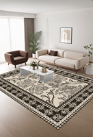 Tapis de sol modernes de luxe Grand salon Tapis personnalisés pour la maison Technique tuftée OEM Bienvenue Lavable Prière Utilisation dans la chambre à coucher