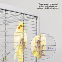 Cage à oiseaux en alliage d'aluminium, robuste et durable avec d'excellentes performances, adaptée aux perroquets et aux pigeons