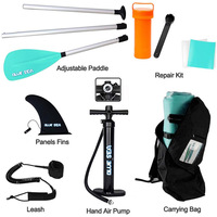 Planche de paddle gonflable de 10,5 pieds - SUP large et stable avec kit d'accessoires premium pour tous les niveaux de compétence, fabriqué en Chine, Hubei