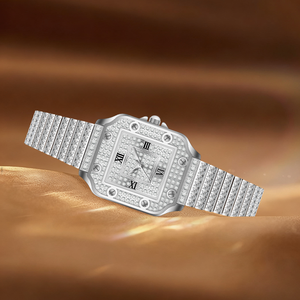 Relojes de Lujo a Bajo Precio con Diamantes de Imitación y Zafiro, Esfera Grande, Reloj de Cuarzo Premium para Mujer, Reloj de Moissanita para Hombre - Product Image 5