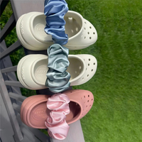 Accessoires Scrunchie de style créateur, amovibles et décoratifs, pour la collection de mariage Croc Scrunchie, servant de couvre-lacets et de sangles de chaussures