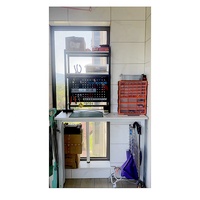 Perakende ve sunumlar için 600*350 Rustproof Metal delikli pano ekran duvar paneli duvar rafları