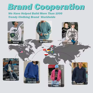 2025 LOGO OEM y ODM Europa y los Estados Unidos Street Sudadera de cuello redondo de alta calidad sin género Sudadera con capucha personalizada para hombre - Product Image 4