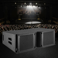 T208 kotak Speaker pasif dua sistem suara Audio, Speaker Array garis Audio profesional luar ruangan