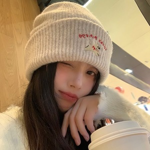 Nuevo Gorro de Invierno de Moda con Diseño de Cachorro y <span class=keywords><strong>Ciervo</strong></span> Bordado, de Felpa Cálida, PVC, 6 Paneles, para Mujer, Estiliza el Rostro, Versátil, para Cabezas Grandes - Product Image 1