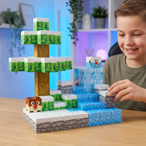 Nouveaux blocs de construction magnétiques Frozen, blocs de construction de château de princesse pour filles de 14 ans et plus, jouets éducatifs STEM, cadeaux d'anniversaire - Product Image 1