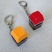 Black Transparent Plastic Glowing Single Key Color Square Keycap Universal DIY Mechanical Keyboard Stress Relief Pendant