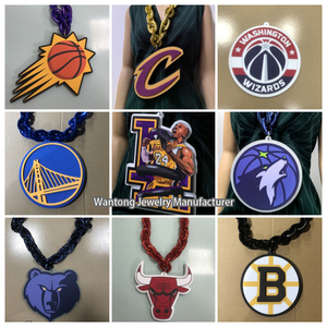 <span class=keywords><strong>Collier</strong></span> chaîne avec logo de l'équipe de basketball des <span class=keywords><strong>Philadelphia</strong></span> 76ers des États-Unis, pour fans, mode hip-hop, en mousse EVA 3D, vente en gros - Product Image 6