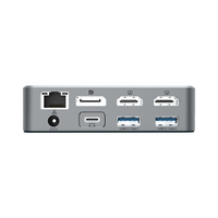 Station d'accueil Type-C 15 en 1 USB-C vers 3 écrans (3 moniteurs) pour Macbook Windows avec DP 4K 60Hz VGA PD 100W Hub USB C