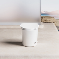 Toilette intelligente pour enfants avec bidet électrique à lumière ambiante colorée, à poser au sol, conforme aux normes cUPC du marché nord-américain