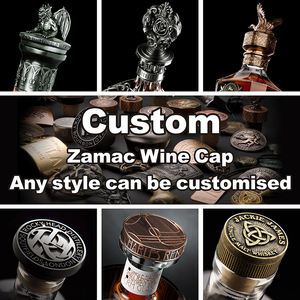 Tapa de Botella de Vino y Whisky de Lujo OEM/ODM en <span class=keywords><strong>Oro</strong></span>, Plata y Zamak con Bomba Antiderrames Personalizable, Capacidad de <span class=keywords><strong>750</strong></span> ml para Envasado de Vino - Product Image 6