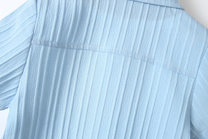 Completo Estivo Elegante per Bambino, Camicia a Maniche Corte e Pantaloncini in Tinta Unita, Abbigliamento Formale per Bambini - Product Image 5