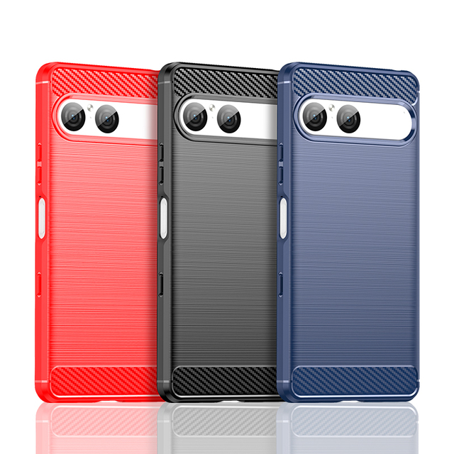 For Sony Xperia 10 VII Case, New Carbon Fiber Texture Brushed Slim Soft TPU Shockproof Mobile Phone Cover for Sony Xperia 10 VII