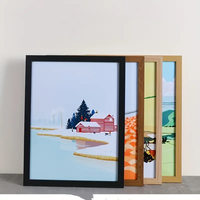 Diskon besar Set bingkai foto kayu bingkai foto kualitas tinggi warna kustom bingkai foto putih