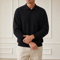 Maßgefertigter Unisex Baumwoll-Acryl-Mischgewebe Sweatshirt mit Ferninfrarot-Technologie, Überschnittener Schulter und Einem Knopf, OEM ODM Quellfabrik Private Label