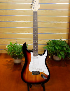 Guangzhou instrumentos musicales precio de fábrica del logotipo del OEM buena calidad <span class=keywords><strong>mano</strong></span> izquierda ST <span class=keywords><strong>guitarra</strong></span> eléctrica - Product Image 5