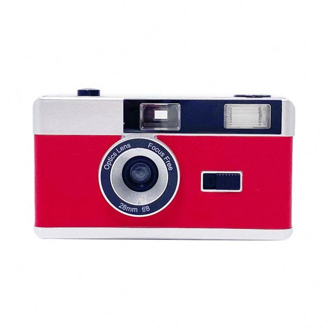 Customised 35Mm Vintage Custom Logo Reusable Film Camera with Flash Standard 135 Film Silk Screen Printed Promotional Gift