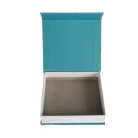 Boîte cadeau rigide en carton sur mesure, gaufrée, mate, avec aimant, en matériaux recyclés, emballage de luxe, couvercle pliable