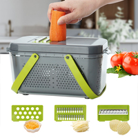TOALLWIN Trending Handmatige Groentehakker Uiensnijder Fruit- en Groentegereedschap Mandoline Groentesnijder - Snijder - Hakker