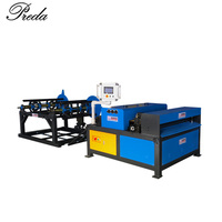 Machine de découpe de conduits d'air Preda à commande PLC, ligne de découpe automatique, puissance 7,5 kW, épaisseur de tôle 0,5-1,5 mm, garantie 2 ans, à vendre