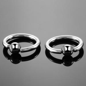 Factory RTS Silver Color <strong>Tiny</strong> Attached Captive Bead Hoop Earrings for Women Men Ball Closure <strong>Nose</strong> Rings Body Jewelry Piercing - Product Image 4
