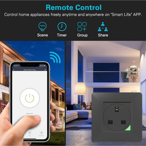 LEDEAST Tuya Smart WiFi Toma de pared Reino Unido Control de voz Monitoreo de energía <span class=keywords><strong>Enchufe</strong></span> inteligente con temporizador Control de aplicación remota Salida única - Product Image 5