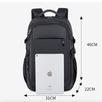 Soldes Exceptionnels Sac à Dos Ordinateur Portable Unisexe Grande Capacité 15,6 Pouces Oxford Imperméable et Durable avec Fermeture Éclair, Idéal pour Affaires et Voyage, Logo Personnalisé