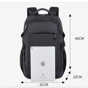 Hot bán 15.6 inch công suất lớn bền biểu tượng tùy chỉnh Oxford dây kéo không thấm nước đóng cửa unisex kinh doanh du lịch máy tính xách tay Ba lô - Product Image 3