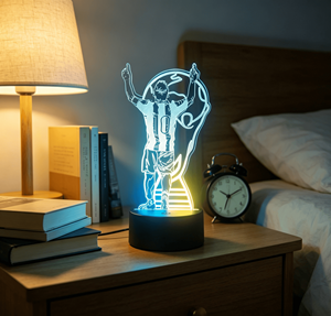Lámpara <span class=keywords><strong>de</strong></span> Noche 3D <span class=keywords><strong>de</strong></span> Fábrica al por Mayor, Luces Nocturnas LED Coloridas Luminosas, Decoración del Hogar, Control Remoto, Lámpara <span class=keywords><strong>de</strong></span> Mesa Acrílica con Forma <span class=keywords><strong>de</strong></span> Balón <span class=keywords><strong>de</strong></span> Fútbol - Product Image 3
