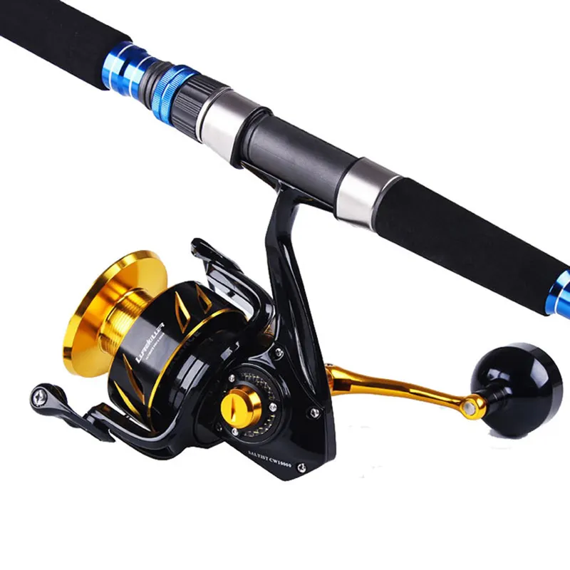 Lurekiller 9 + 1 Kogellager CW3000-10000 Full Metal Max Drag 35 Kg Casting Boot Spinning Jigging Vissen Reel