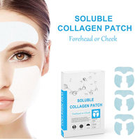 Masque facial hydratant au collagène nano soluble OEM Patchs de collagène fondant de haute pureté Dissolvant le film de collagène réduisant les rides