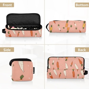 Nuevo Rizador de Pelo de Nailon con Estampado Completo de Diseño de Zanahoria Hawaiana, Personalizado, con Bolsa de Viaje y Asa - Product Image 5