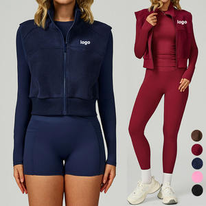 Giacca da donna di nuovo arrivo giacca sportiva senza maniche in pile con cerniera calda da donna - Product Image 1